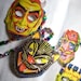 Vintage Halloween Garland Retro Masks Banner