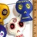 Large Bright Colored Skull Garland