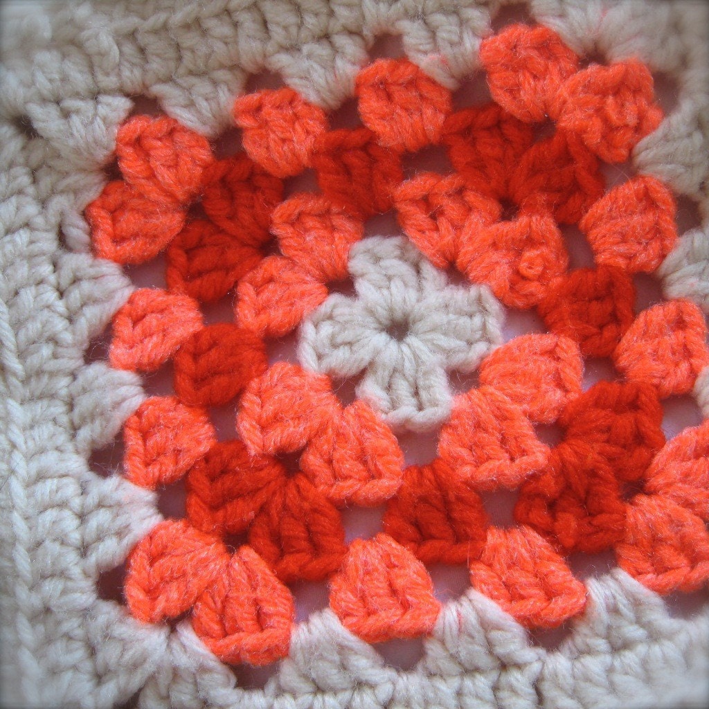 SALE-Sweet as Candy Granny Square Afghan