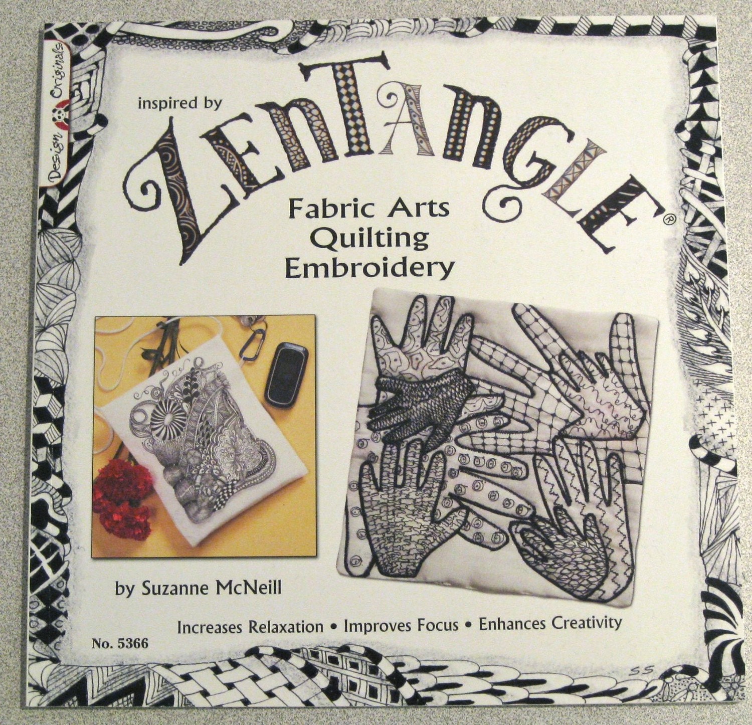 Inspired by Zentangle - Fabric Arts, Quilting, Embroidery Book