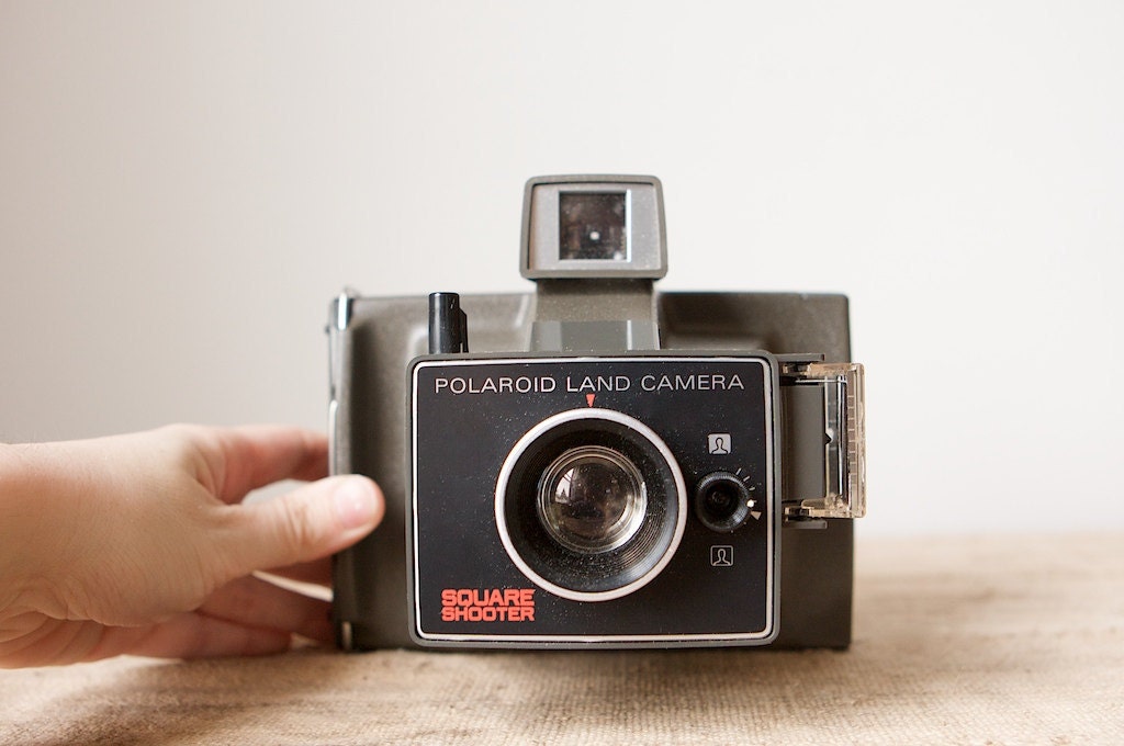 Polaroid Square Shooter Land Camera With Original Case and Warranty Card