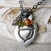 Acorn Pendant, Fine Silver Gemstone Necklace- Aw, Nuts