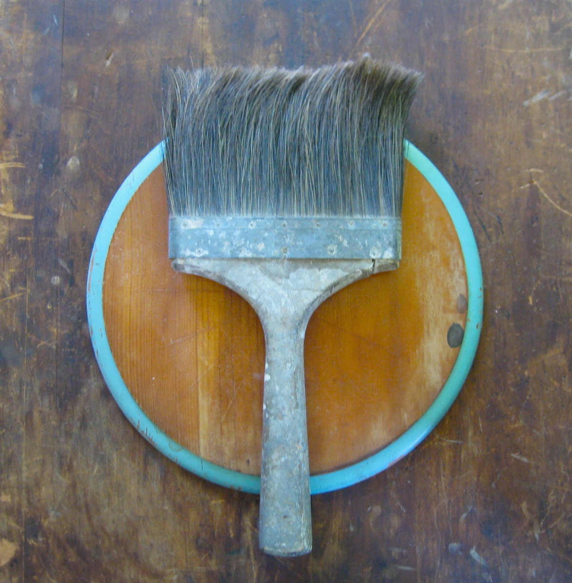 primitive vintage brush old wallpaper brush old wallpapering tools