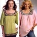 New McCall's 5820 Crafty Square Neck Summer Jeans Top Sewing Pattern--Plus Sizes 18W-24W, Bust 40-46