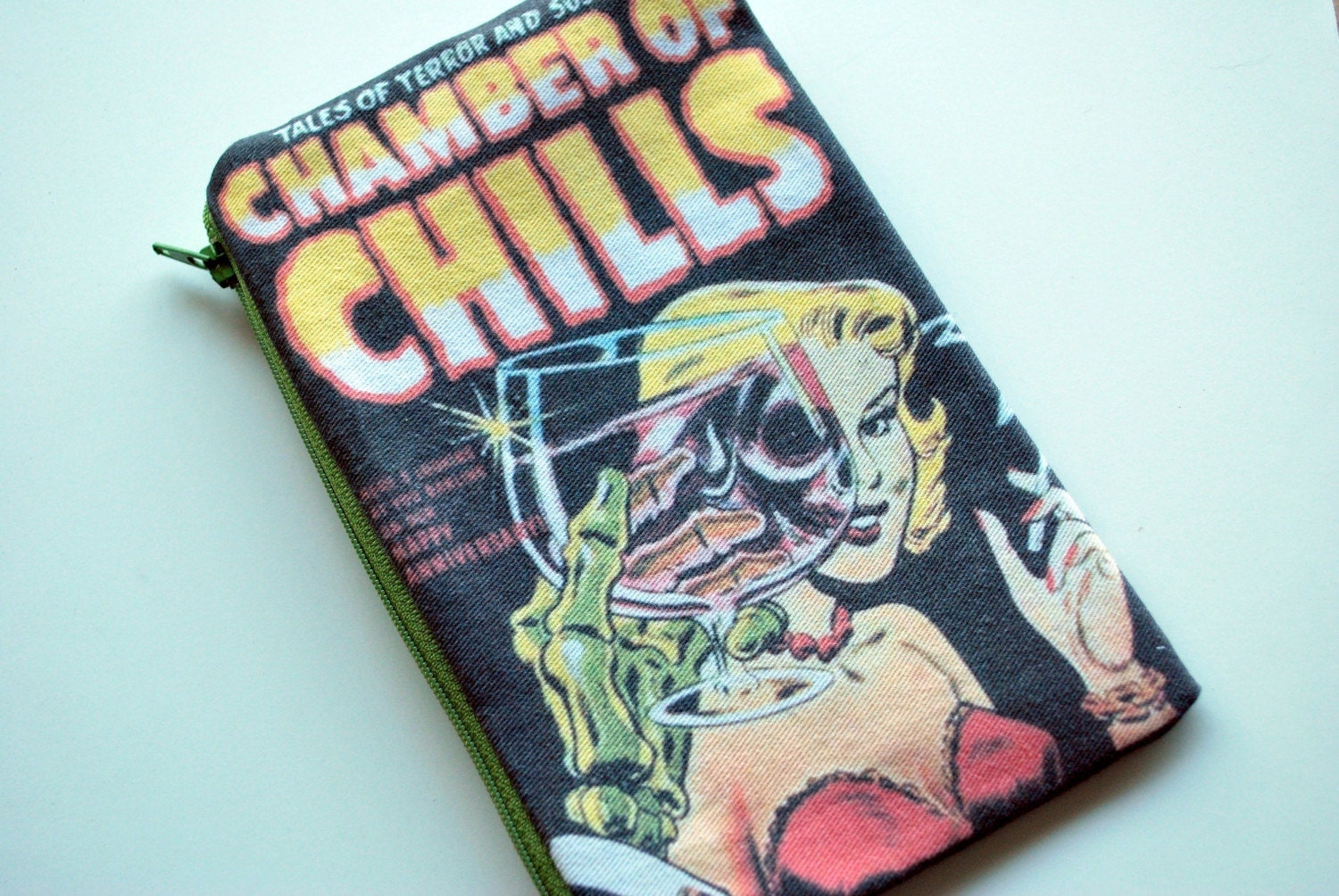Zip Pouch - Chamber of Chills - Cotton Fabric