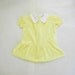SALE Yellow Polka Dot Toddler Drop Waist Dress Peter Pan Collar