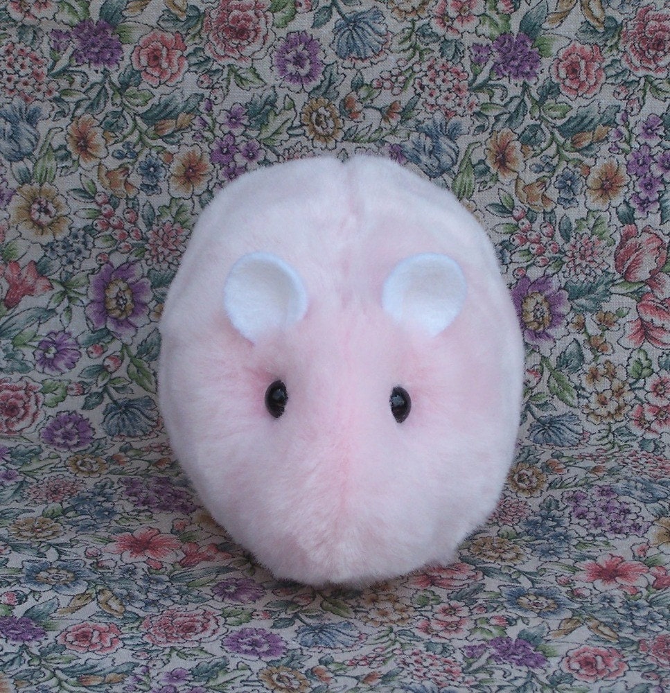 pink hamster plush