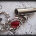 Shot A Silver Bullet Through The Heart,  stainless steel perfume bottle container, message locket  necklace