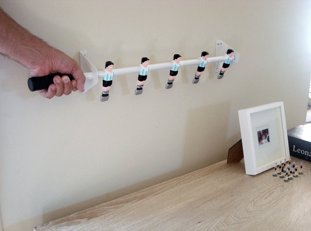 Football Men on Coat Rack - choose your colours