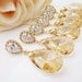 10% OFF SET of 5 Wedding Jewelry Bridesmaid Jewelry Bridesmaid Earrings Cubic zirconia Ear Posts with Golden Shadow Swarovski Crystals