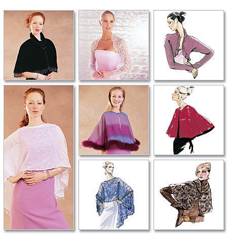 McCall's 3033 Women's Evening Cover-ups from the Evening Elegance Collection
