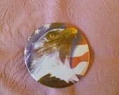 American Flag and Eagle Magnet