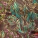 Rich Cotton Sateen - Brown, Purple, Metallic Gold Screen Print