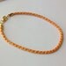 Sunset - Orange, Red and Yellow Kumihimo Braided Cord Anklet - Ankle Bracelet