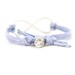 Infinity - Light Blue Suede and Silver Rhinestone