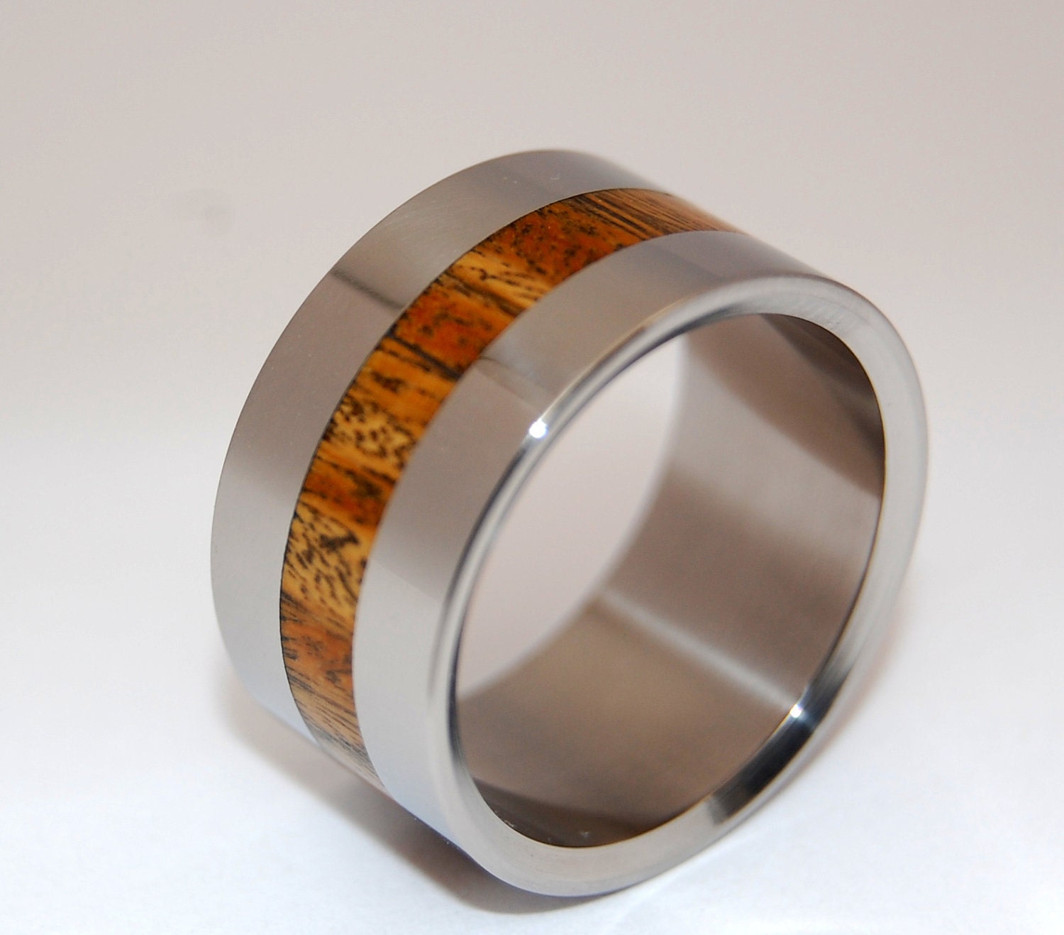 A River Lost - Ancient Kauri Titanium Wooden Wedding Band