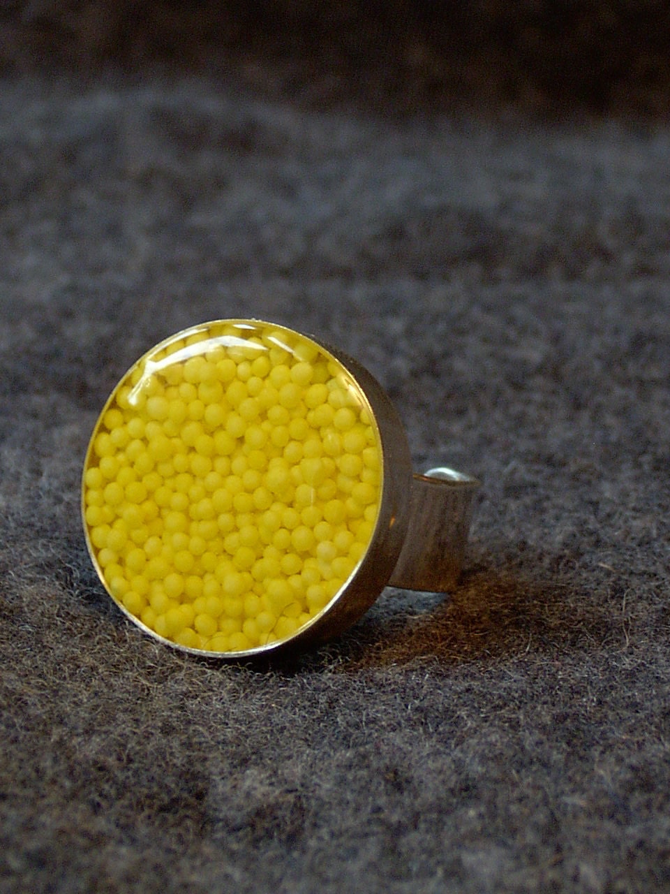 Yellow Candy Sprinkle Ring