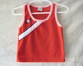 1970's child's vintage singlet track shirt size 1