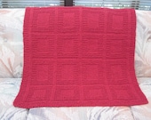 RED Soy Silk & Wool Lap Afghan