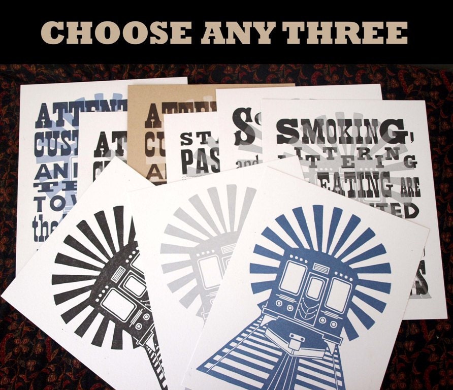 DISCOUNT CTA Bundle: 3 CTA Announcement Prints