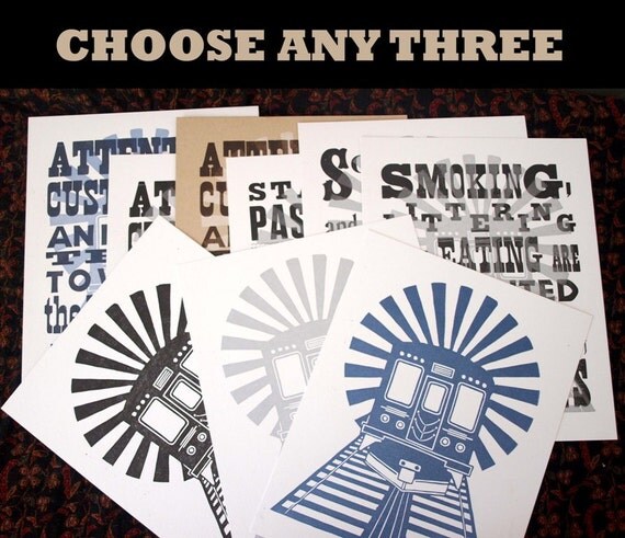 DISCOUNT CTA Bundle: 3 CTA Announcement Prints