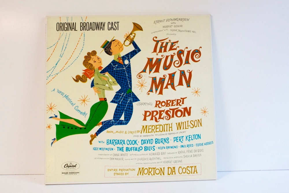 Vintage 1957 The Music Man Record Album