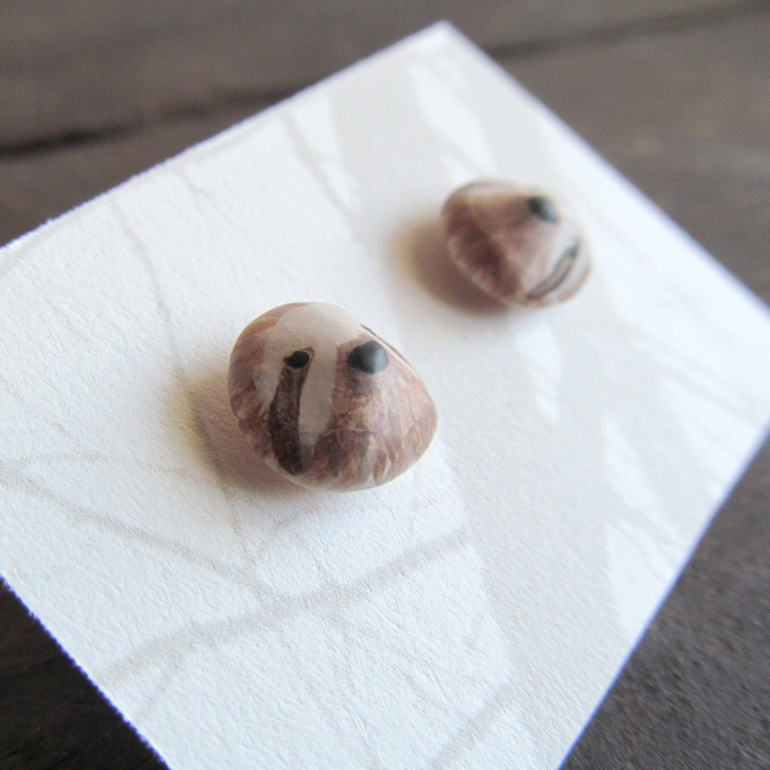 sloth post earrings