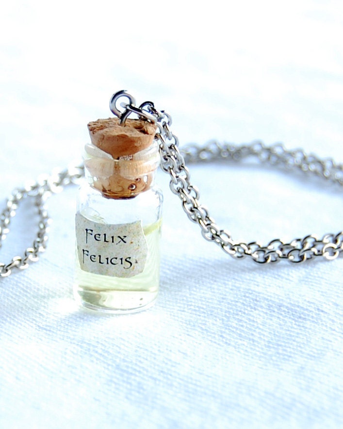 Felix Felicis (Liquid Luck) Vial Charm Necklace: Harry Potter