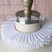 Elizabethan ruff with Lace-  choice of white lace, black, ivory, Renaissance, ren fair