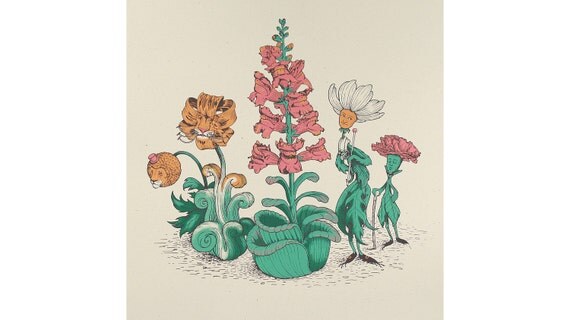 The Looking Glass Garden Screen Print