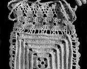 Vintage Antique crochet purse bag 2 designs for Wedding Edwardian style PDF pattern