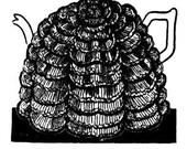 Crochet Tea Cosy Cozy Rose design PDF Vintage pattern 1945