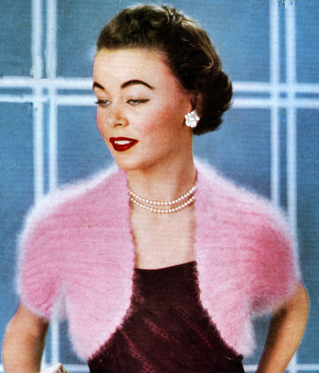 Knitted Bolero Shrug pattern Vintage PDF 1953