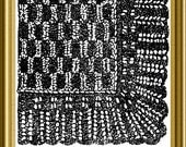 Victorian Knitted Lace Shawl 1899 PDF Historic Knitting pattern
