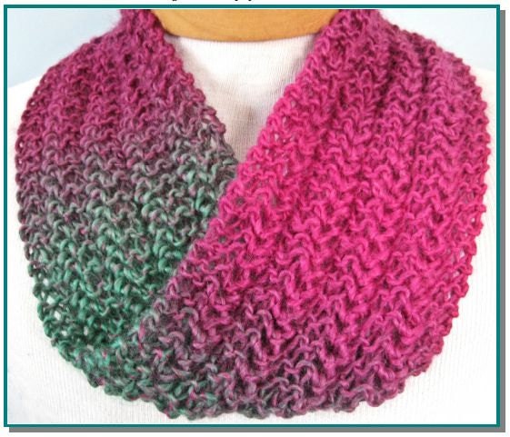 Infinity Scarf knitting pattern Knit Lace Easy for by ...