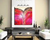 HUGE Contemporary Mixed Media Abstract Painting