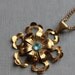 Antique Aqua Bloom Necklace