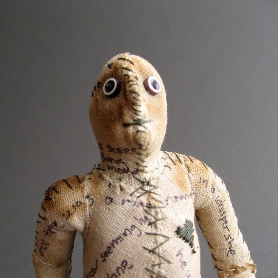 One of a Kind Doll - Stories Untold - Figurative Fabric Sculpture - OOAK