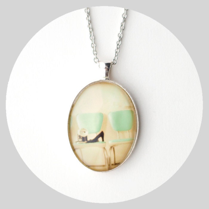 Domestic Photo Pendant--Vintage Chairs Camera Shoes Retro Necklace