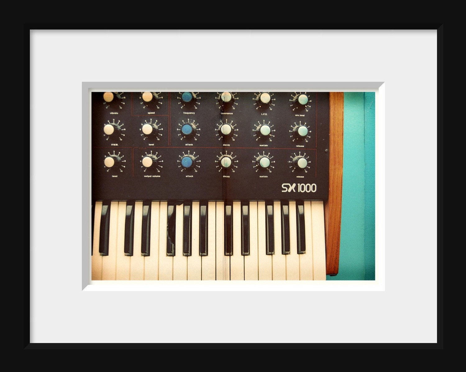 Analog 4x6 Fine Art Print--Vintage Keyboard Indie Music Photograph