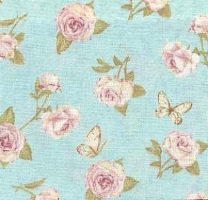 HALF YARD Henry Glass Dreaming of Roses, Roses and Butterflies, 2505-7