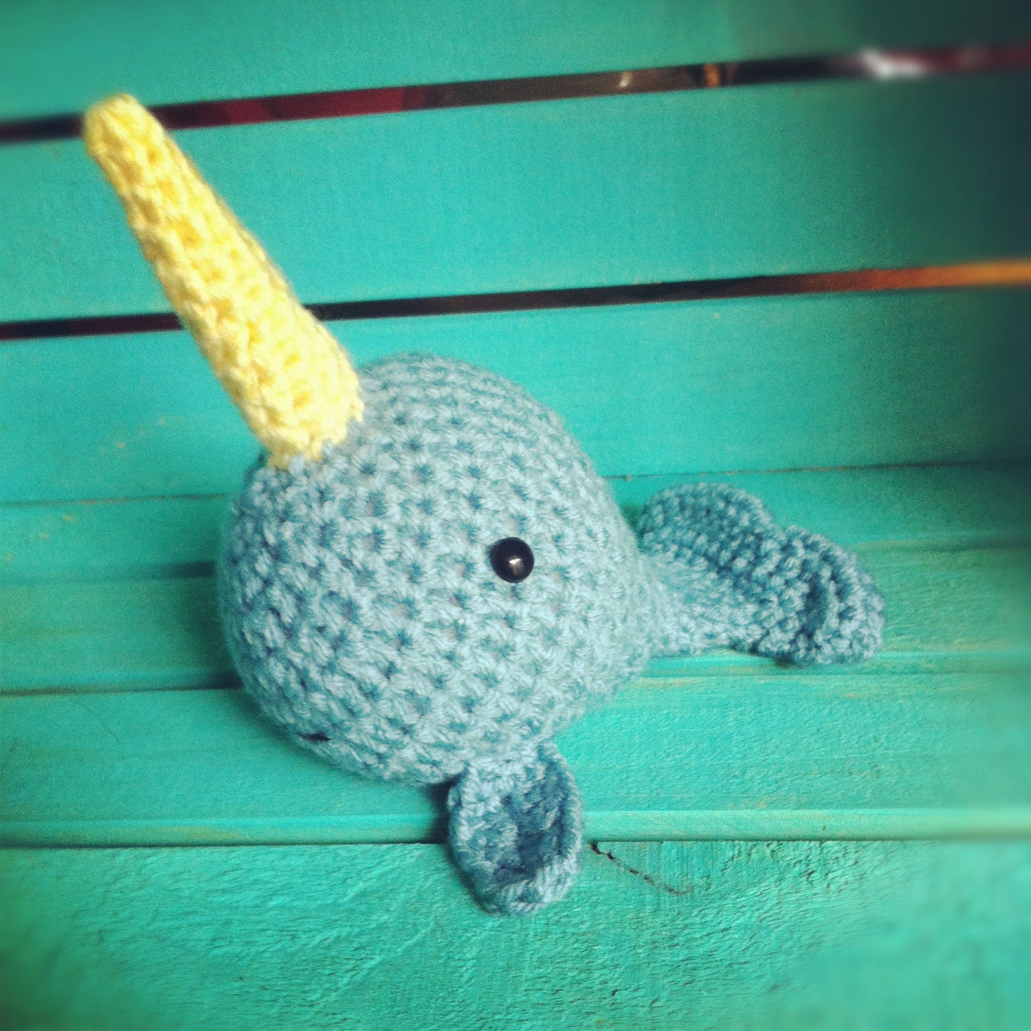 Crocheted Baby Narwhal- Pudgies Collection