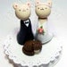 CUSTOM WEDDING Cake Topper with Your Pet - Handmade by The Happy Acorn