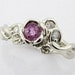 Pink Sapphire Rose Garden Ring, Full Bloom