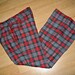 vintage 1970s BELL Bottoms pants PLAID red gray wool 37 x 32