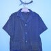 vintage 1960s shirt Terry Cloth Cabana button front M 60s