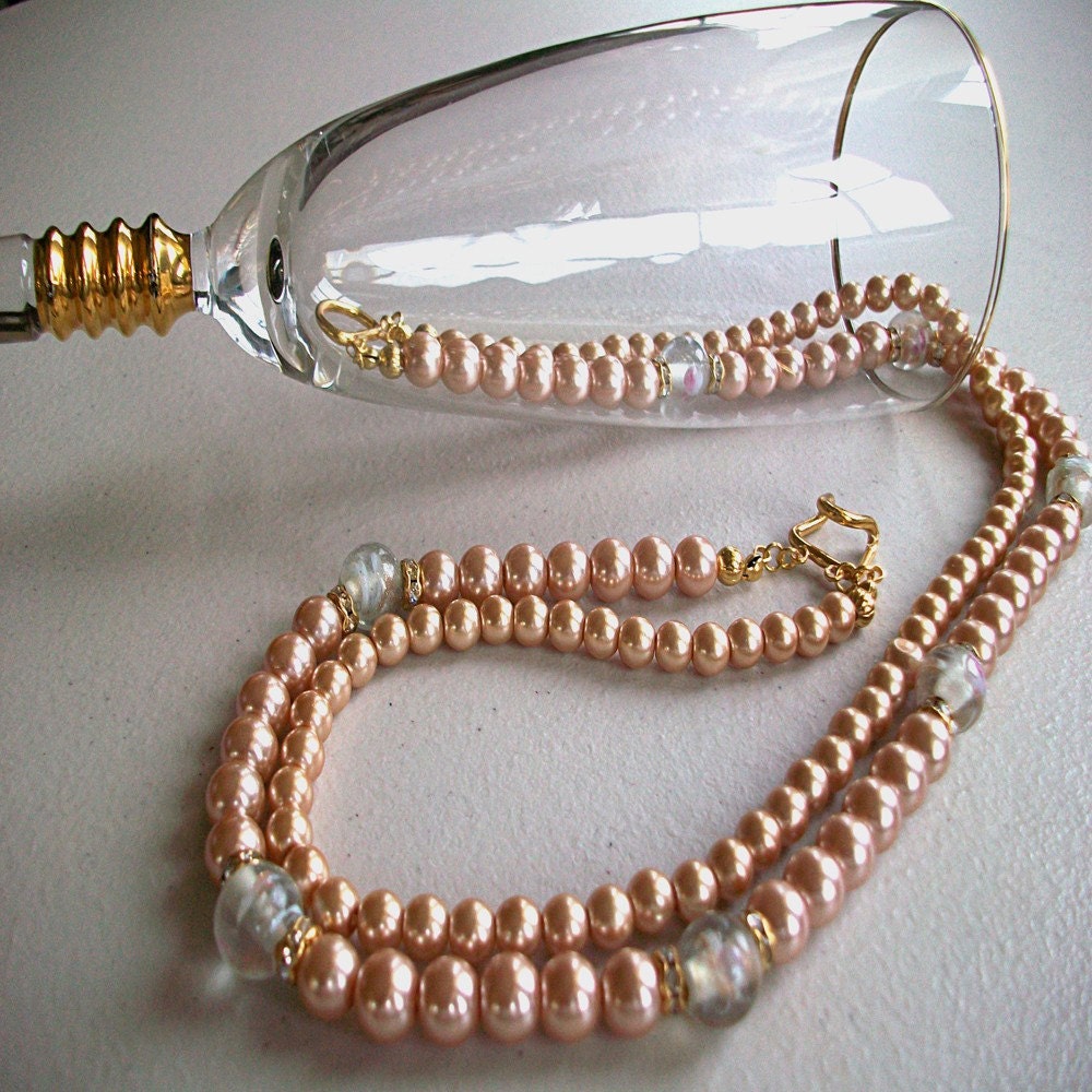 Champagne On Ice Necklace