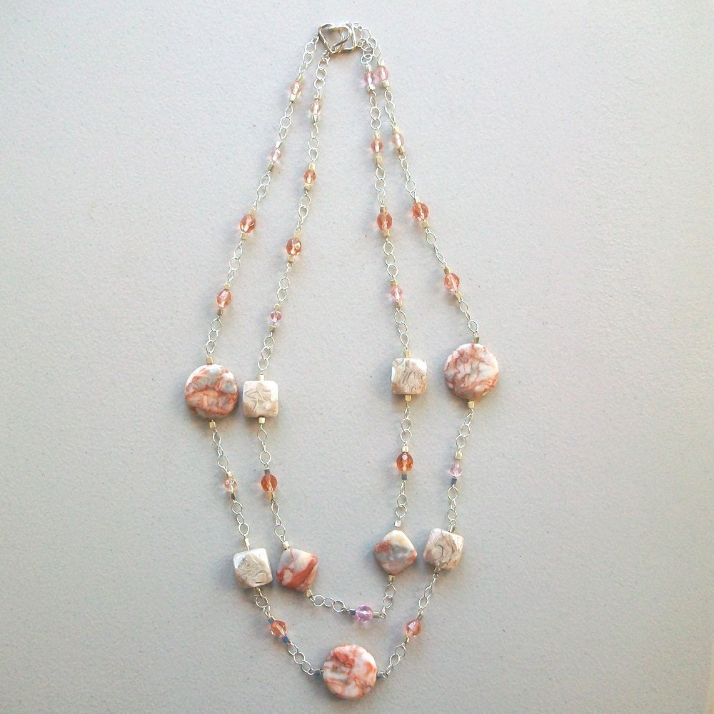 Squares and Circles Necklace