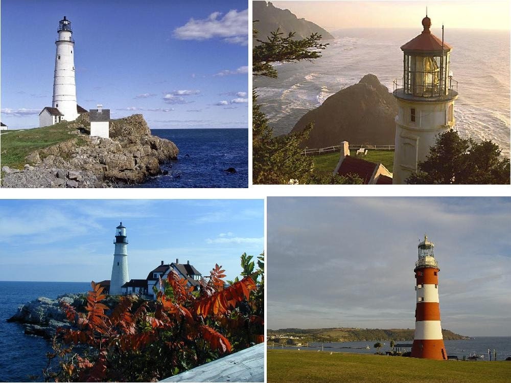 Lot Of 12 Lighthouse Fabric Panel Quilt by CraftyDesignNBargain