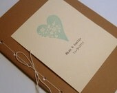 Wedding program booklet covers, vintage inspired, set 10